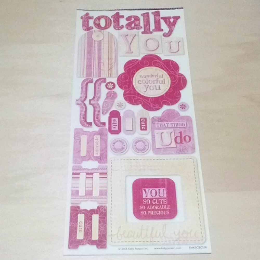 5/$15 Totally You Scrapbook Stickers Kelly Panacci 067901203473